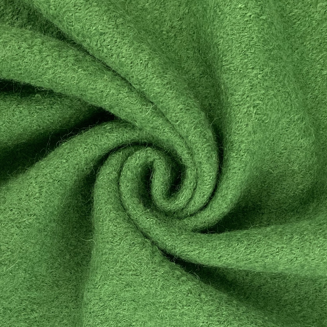 Boiled Wool Coating Fabric in Spruce Green