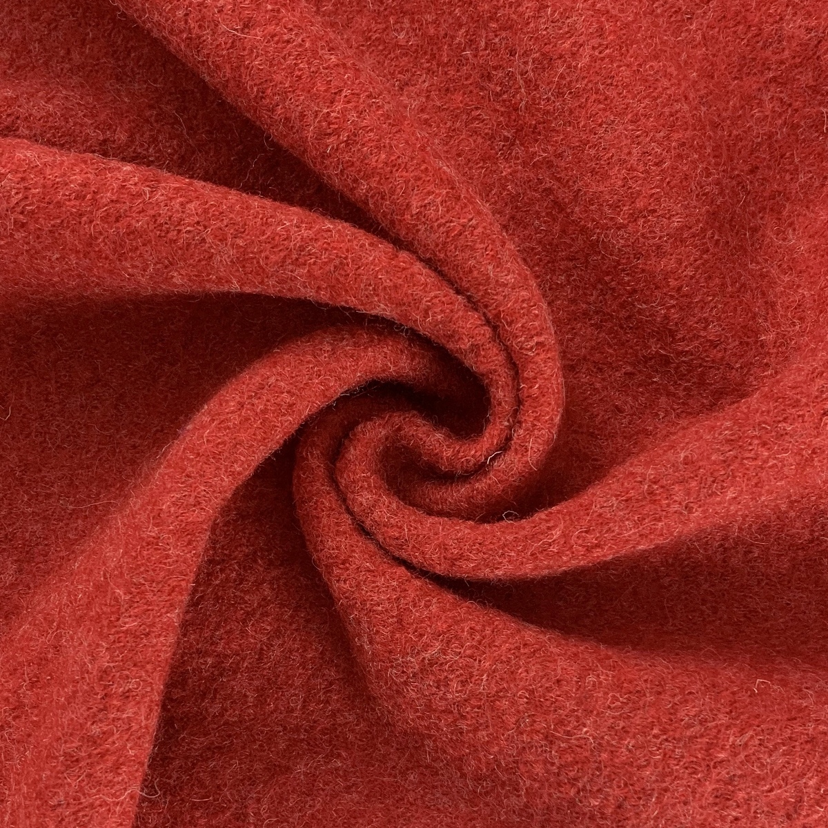Pure Luxury 100% Boiled Wool Jacket and Coat Fabric - Red