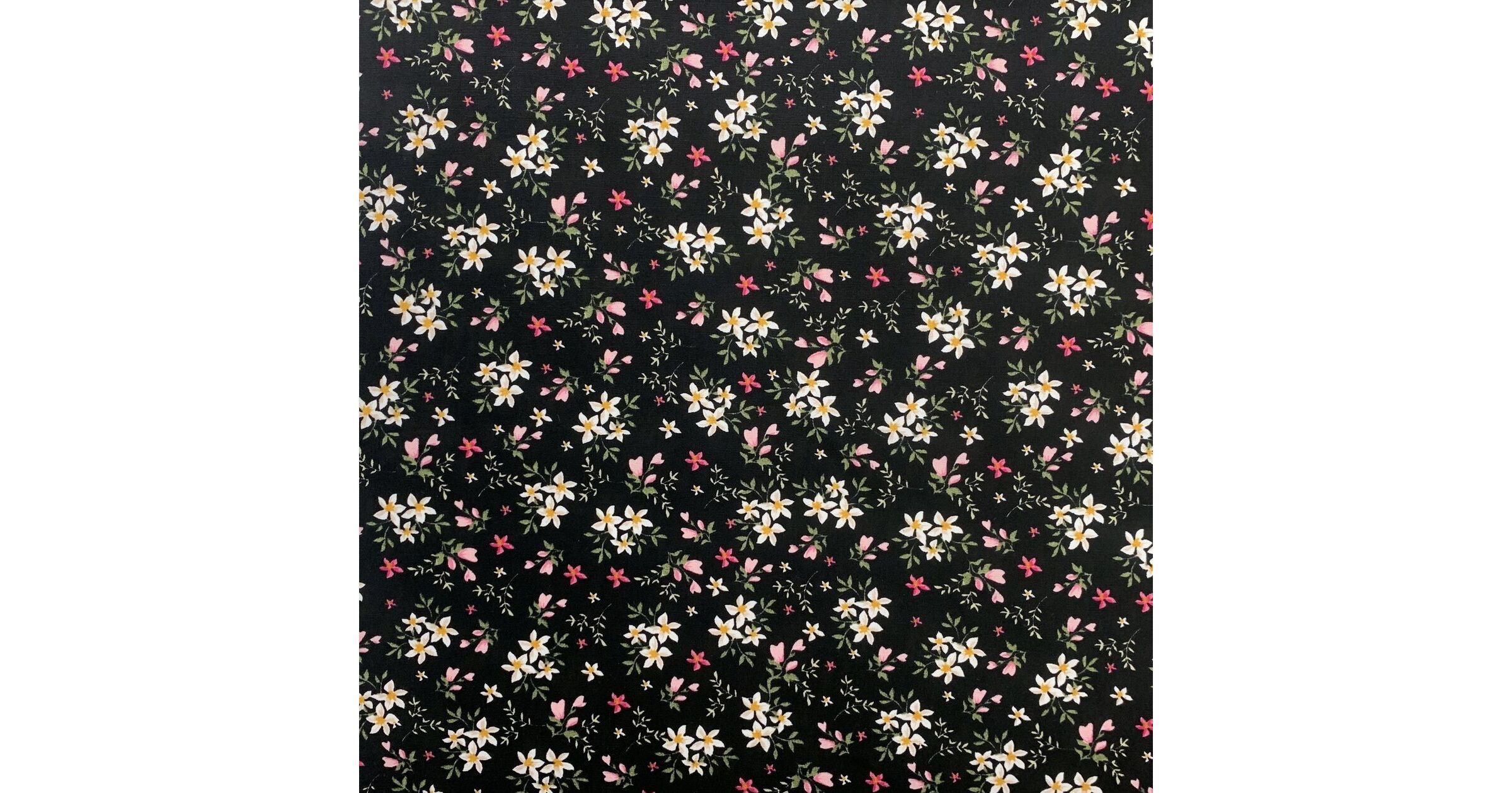 Remnant (2.25m) Floral Cotton Poplin Dress Fabric | Poplin Print ...