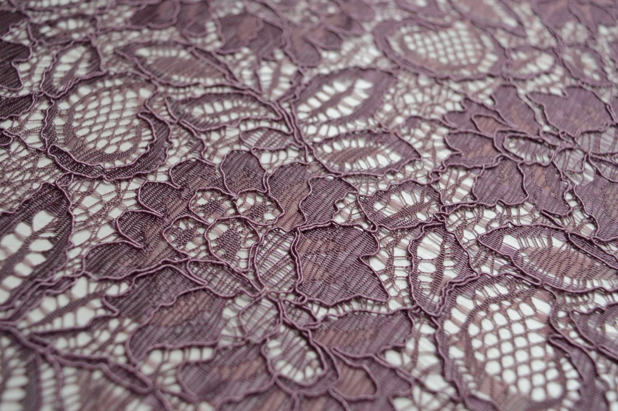 lilac lace fabric