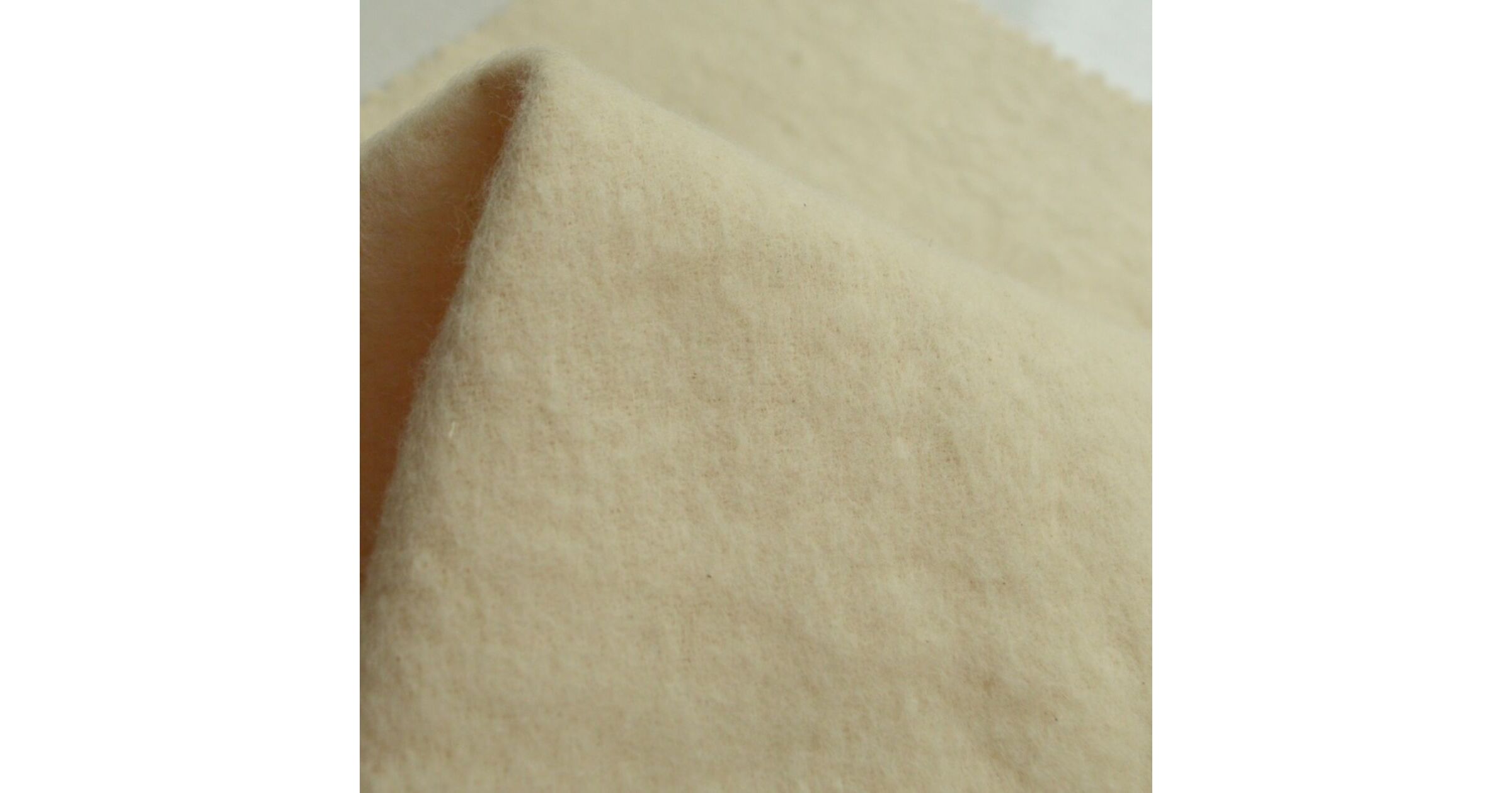 British Made Bump Lining Fabric | Cotton Wadding - Cream