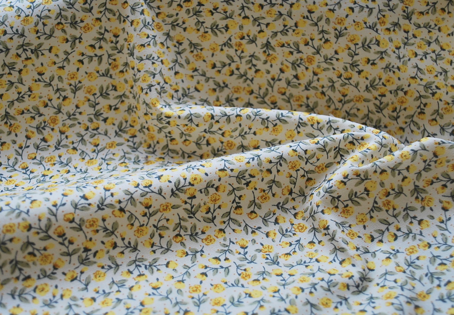 Floral Cotton Craft And Dress Fabric