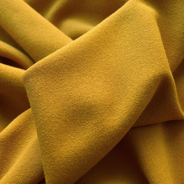 Premium quality Italian wool crêpe fabric for dressmaking
