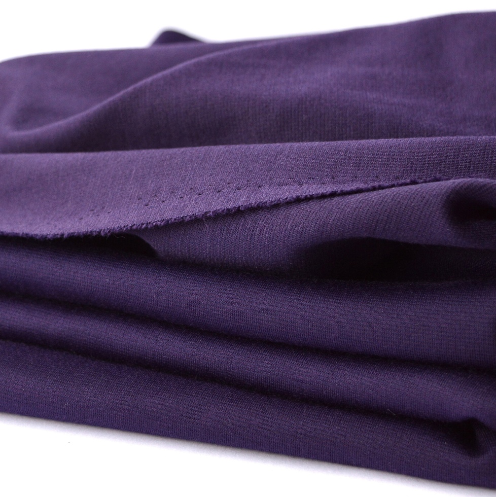 purple knit fabric