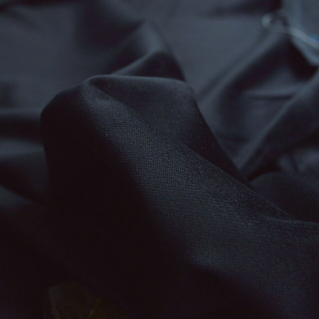 Lady McElroy - Stretch Polyester Velvet - Opulence - Black