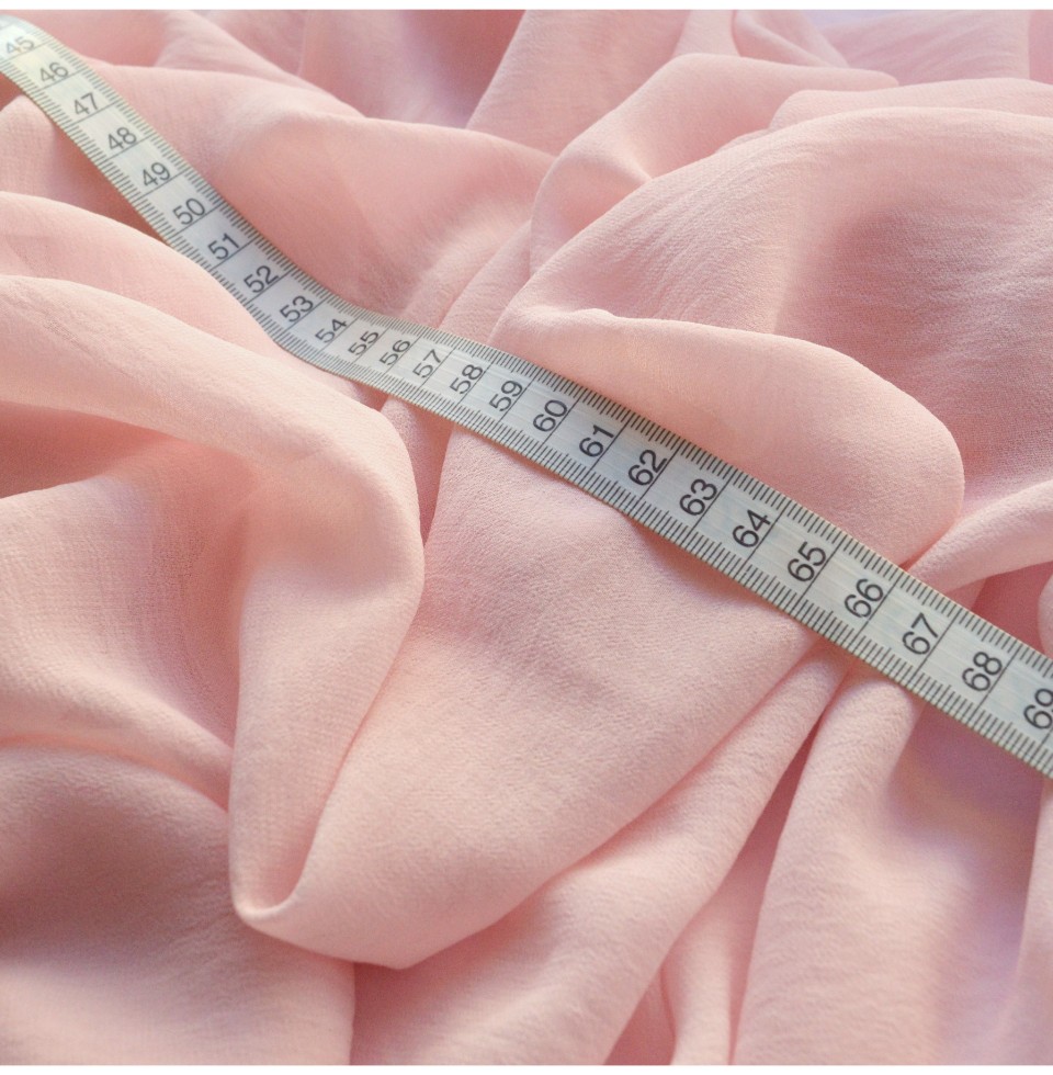 pale pink chiffon fabric