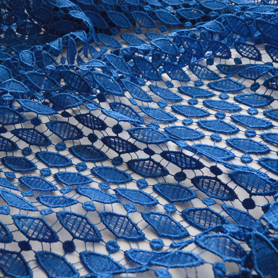 royal blue lace material